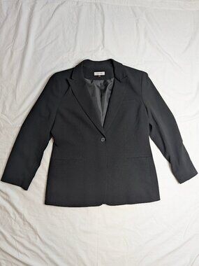 Calvin Klein Women's Black Blazer, Size 14